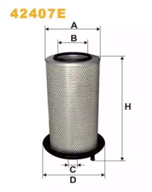 WIX FILTERS 42407e -  Воздушный фильтр